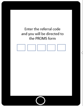 Input field to enter referral number